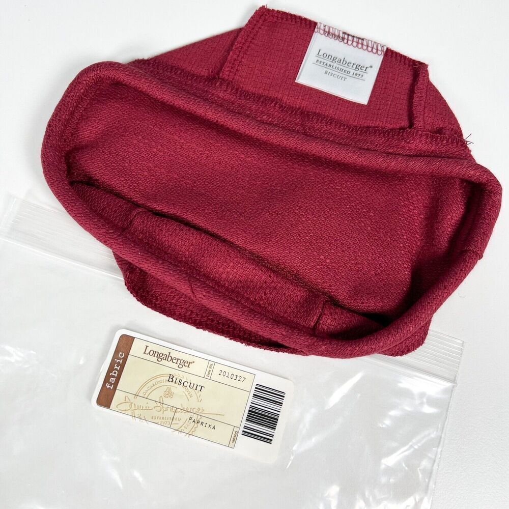 NEW Longaberger Biscuit Basket Liner In Paprika #2010327